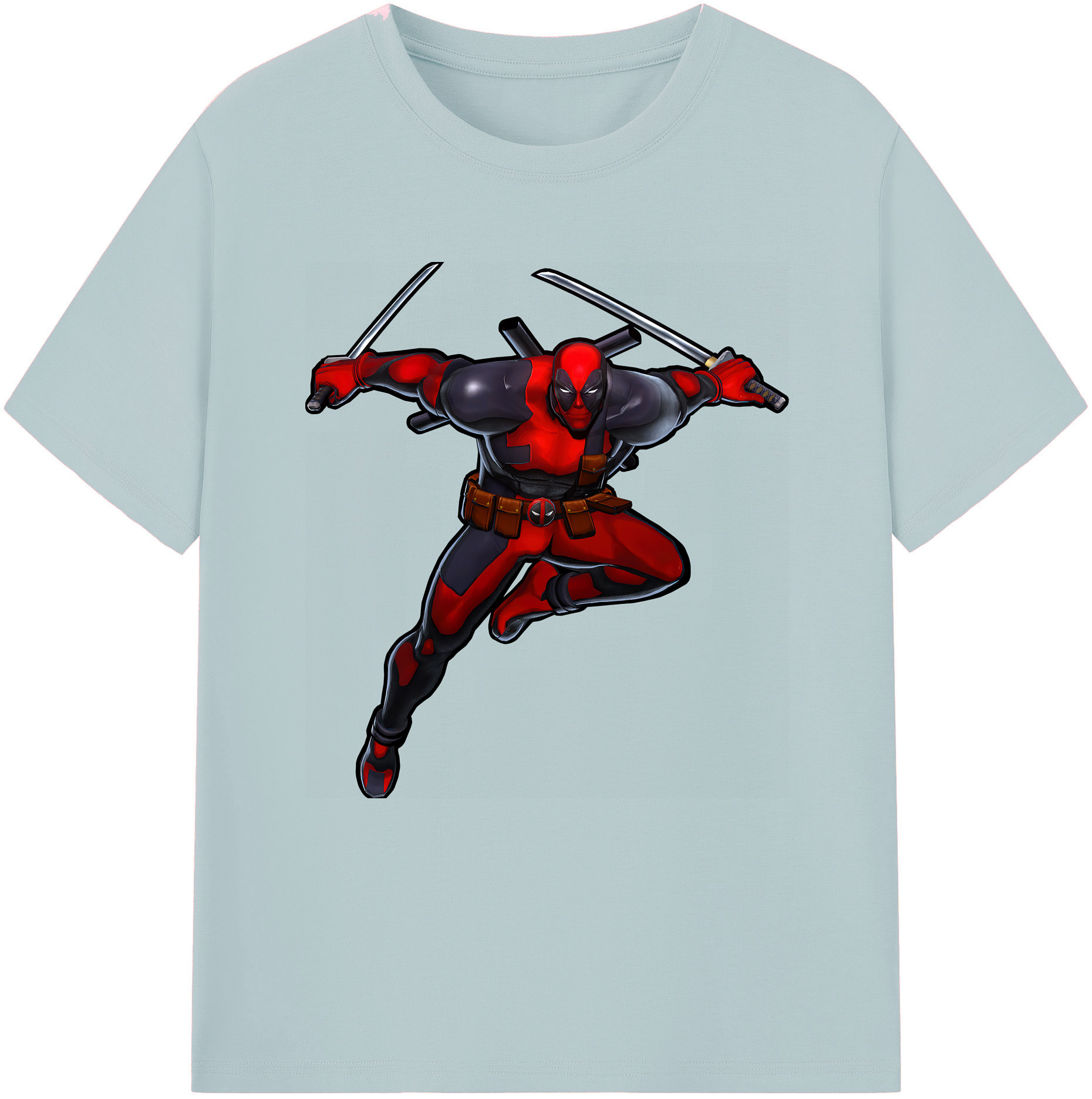 （画像用） Deadpool デッドプール 綿100％半袖Tシャツ（フロントプリント）